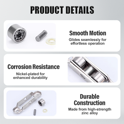 🔧 80/88 Series Zinc Alloy Roller Wheel for PVC Doors & Windows