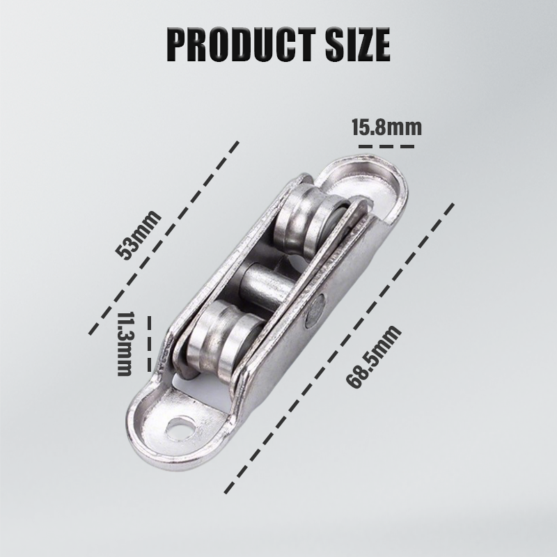 🔧 80/88 Series Zinc Alloy Roller Wheel for PVC Doors & Windows