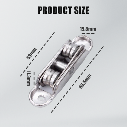 🔧 80/88 Series Zinc Alloy Roller Wheel for PVC Doors & Windows