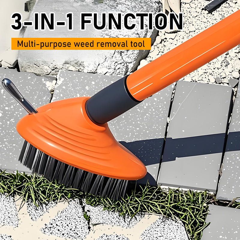 🌿 Hot Sale!🧹 3-in-1 Weeding Wire Brush Tools Set – Durable Steel Brushes, Ergonomic Handle & Perfect for Patios, Driveways & Garden Paths 🏡