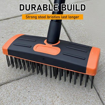 🌿 Hot Sale!🧹 3-in-1 Weeding Wire Brush Tools Set – Durable Steel Brushes, Ergonomic Handle & Perfect for Patios, Driveways & Garden Paths 🏡
