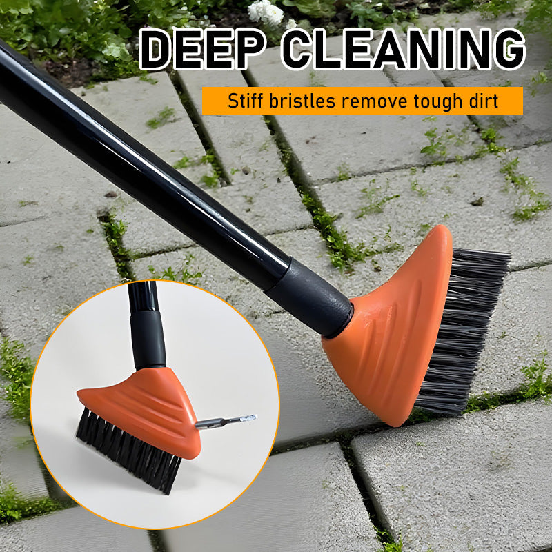 🌿 Hot Sale!🧹 3-in-1 Weeding Wire Brush Tools Set – Durable Steel Brushes, Ergonomic Handle & Perfect for Patios, Driveways & Garden Paths 🏡