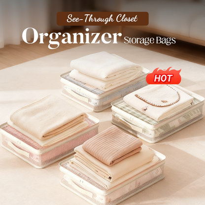 🎁🔥Buy 1 Get 1 Free✨See-Through Closet Organizer Storage Bags with Handles✨ -Protect Clothes from Dust & Moisture!💧