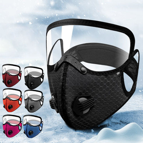🏍️✨ Windproof Motorcycle Mask & Goggles – Anti-UV, 5-Layer Filter, Adjustable 🔧
