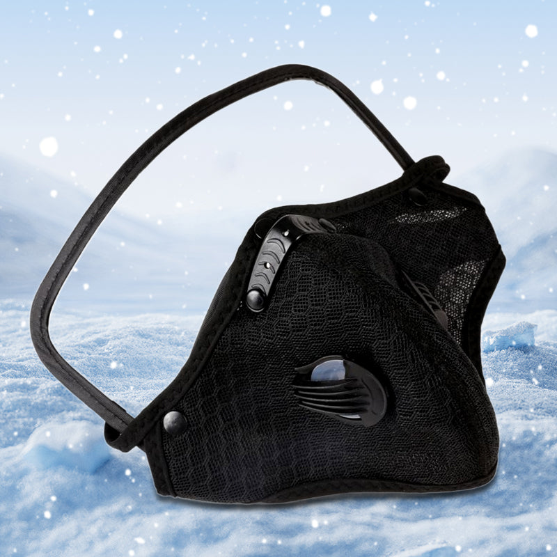 🏍️✨ Windproof Motorcycle Mask & Goggles – Anti-UV, 5-Layer Filter, Adjustable 🔧
