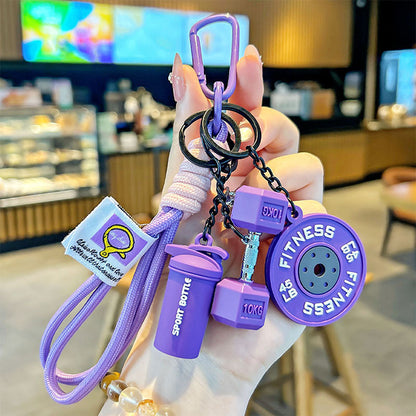 🔥Creative Fitness Themed Keychain