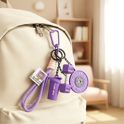 🔥Creative Fitness Themed Keychain