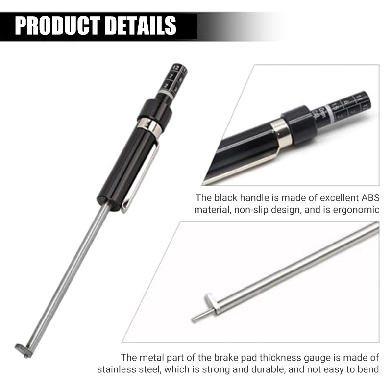 🔧Brake Pad Thickness Gauge – Precise Measurement, Durable & Easy to Read 📏📦