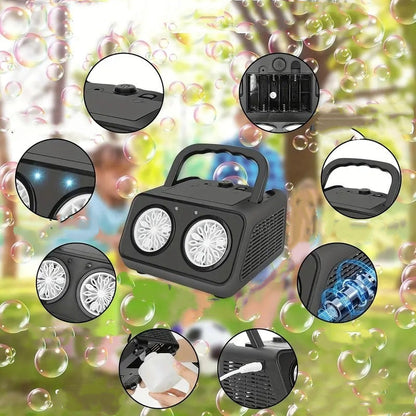 🔥Limited-time offer: handheld multi-hole bubble machine= instant fun for kids & adults