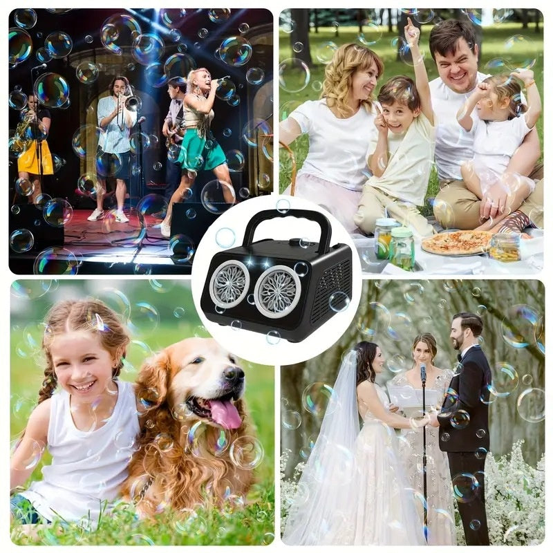 🔥Limited-time offer: handheld multi-hole bubble machine= instant fun for kids & adults