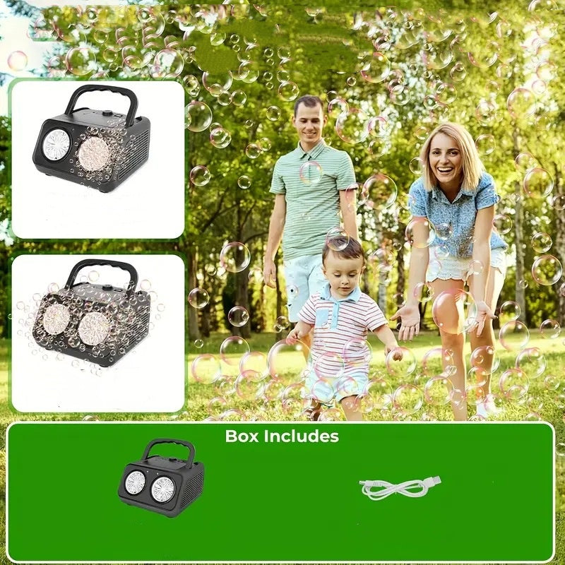 🔥Limited-time offer: handheld multi-hole bubble machine= instant fun for kids & adults