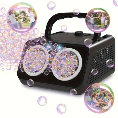 🔥Limited-time offer: handheld multi-hole bubble machine= instant fun for kids & adults