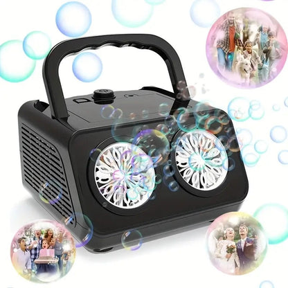 🔥Limited-time offer: handheld multi-hole bubble machine= instant fun for kids & adults