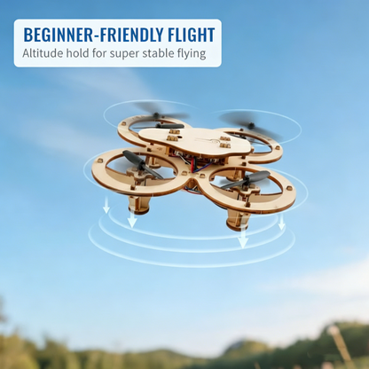 🎁HOT SALE🔥🧩 DIY Wooden Drone Building Kit 🚁
