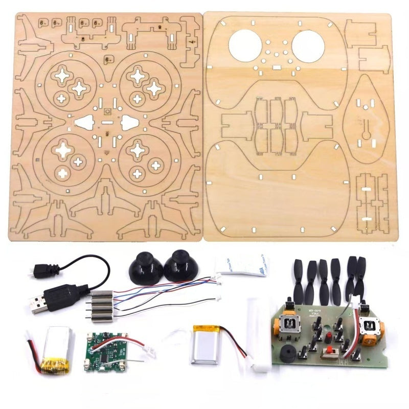 🎁HOT SALE🔥🧩 DIY Wooden Drone Building Kit 🚁