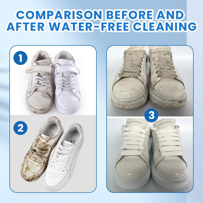 🧼No-Wash Shoe & Leather Cleaner Cream - Stain Remover with Sponge
