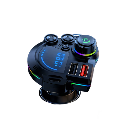 📻🚗 Universal Dual-Port Car FM Bluetooth Transmitter – Wireless Music, Hands-Free Calling & Dual USB Charger 🔌