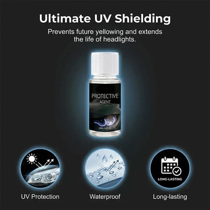 🏆LAST DAY SALE: ONLY ￡9.99!!🚗 🔆Professional Car Headlight Restoration Kit🫧 – Removes yellowing & scratches, restores clarity & UV protection – easy DIY solution ✨