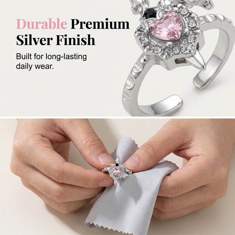 📢Vintage Adjustable Sword Piercing Heart Ring Set🔥Buy 1 Get 1 Free (2 pcs)