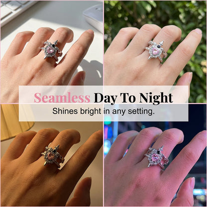 📢Vintage Adjustable Sword Piercing Heart Ring Set🔥Buy 1 Get 1 Free (2 pcs)