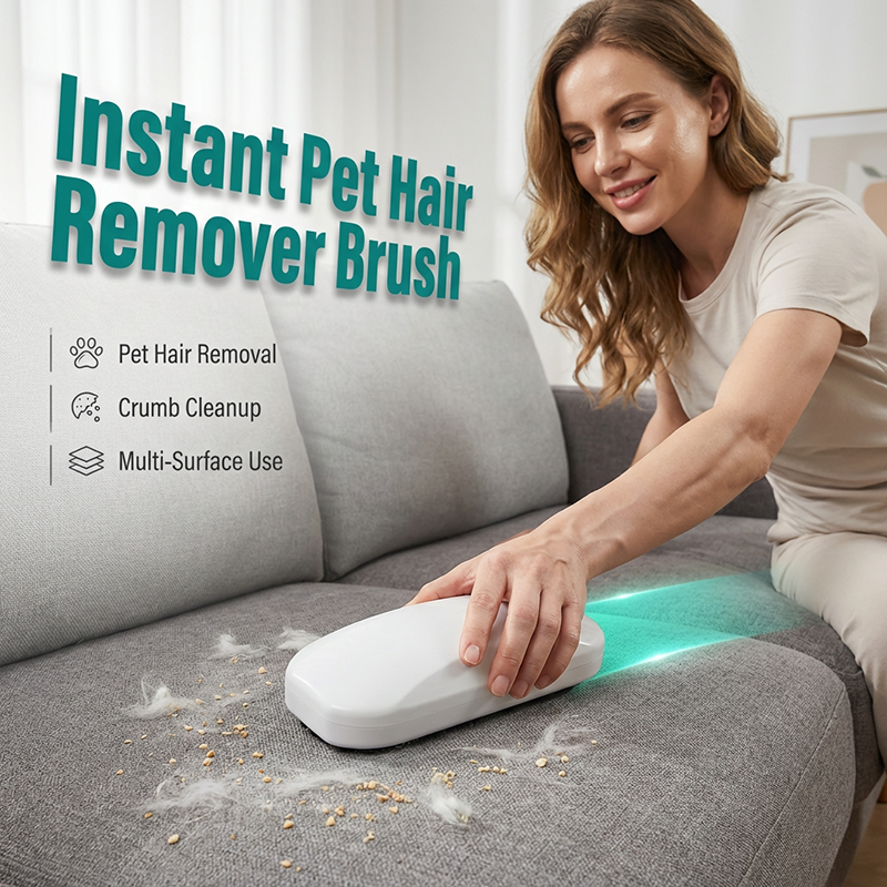 🔥Portable Pet Hair & Crumb Remover Brush
