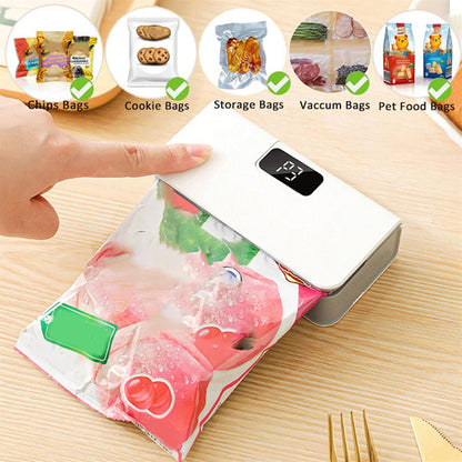 🔋 USB-C Rechargeable Bag Sealer – 6-Level Heat, Built-in Cutter, Magnetic Mini Heat Sealer for Snacks & Food Storage  🍿✅