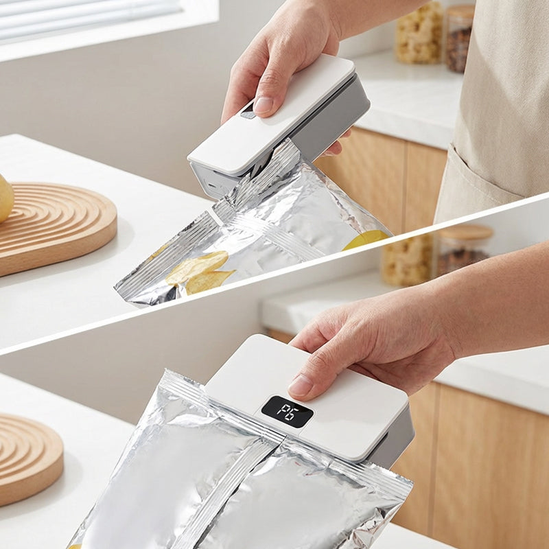 🔋 USB-C Rechargeable Bag Sealer – 6-Level Heat, Built-in Cutter, Magnetic Mini Heat Sealer for Snacks & Food Storage  🍿✅