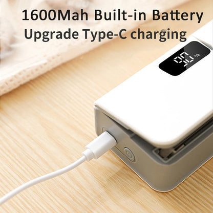 🔋 USB-C Rechargeable Bag Sealer – 6-Level Heat, Built-in Cutter, Magnetic Mini Heat Sealer for Snacks & Food Storage  🍿✅