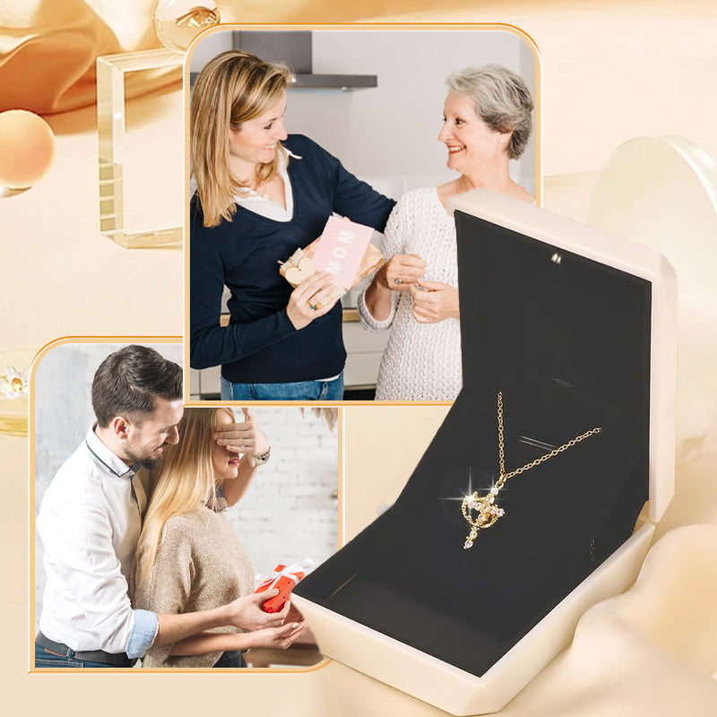 👑 💫 Crown with Cross Pendant Necklace – Elegant Faith-Inspired Design – Double-sided detail & gold/silver options – perfect for daily wear 💛✨