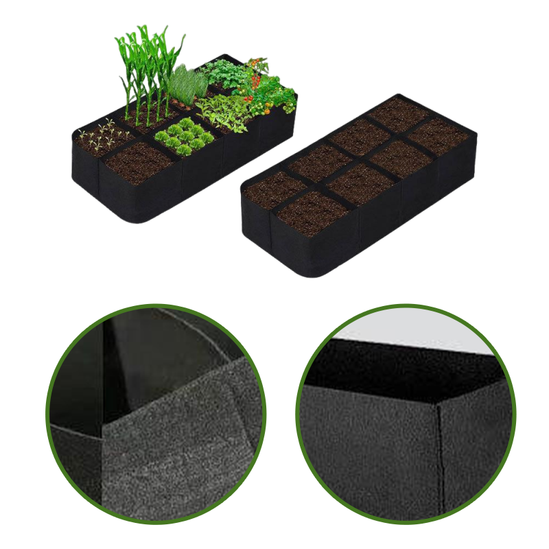 Divided Fabric Grow Bags for Plants