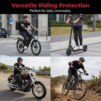 Motorcycle Knee and Elbow Protector Set