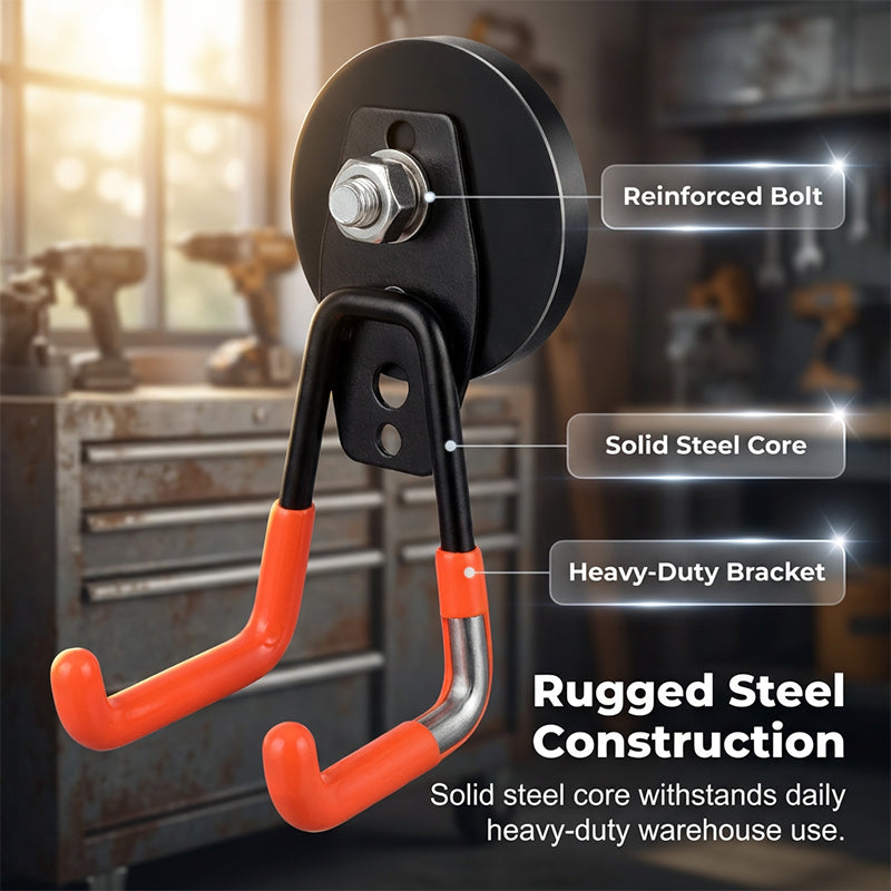 ⏰Heavy-Duty Magnetic Double-Claw Hook