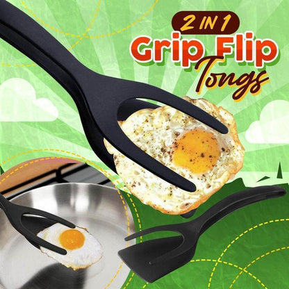 📢⏰ 2-in-1 Spatula Clip – Heat-Resistant Silicone & Non-Slip Handle – Kitchen Cooking Essential✨Buy 1 Get 1 Free(2 pcs)
