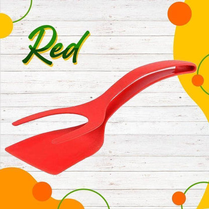 📢⏰ 2-in-1 Spatula Clip – Heat-Resistant Silicone & Non-Slip Handle – Kitchen Cooking Essential✨Buy 1 Get 1 Free(2 pcs)