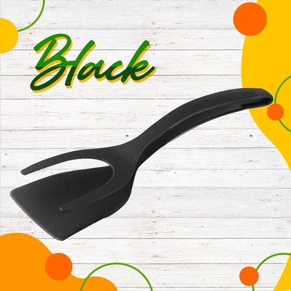 📢⏰ 2-in-1 Spatula Clip – Heat-Resistant Silicone & Non-Slip Handle – Kitchen Cooking Essential✨Buy 1 Get 1 Free(2 pcs)