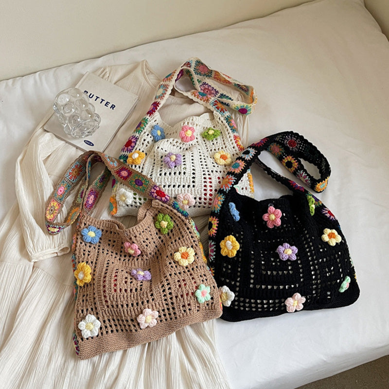 📢⏰Women’s Crochet Ethnic Shoulder Bag