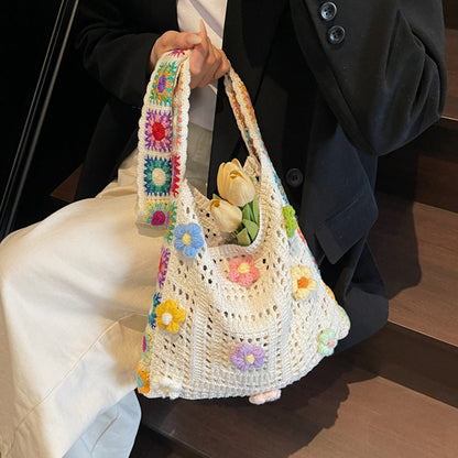 📢⏰Women’s Crochet Ethnic Shoulder Bag