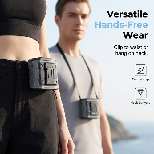 🌞Summer Hot Sale🌟High-Speed Portable Waist Clip Cooling Fan
