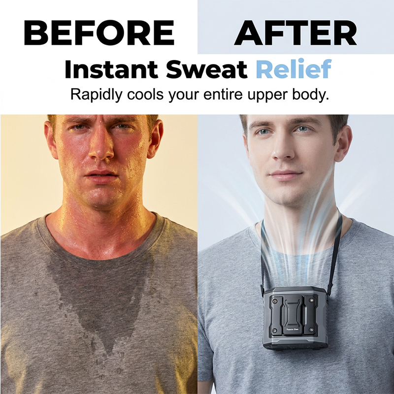 🌞Summer Hot Sale🌟High-Speed Portable Waist Clip Cooling Fan