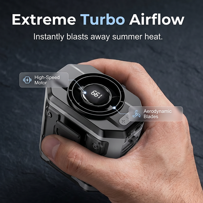 🌞Summer Hot Sale🌟High-Speed Portable Waist Clip Cooling Fan
