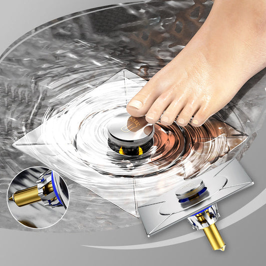 🔧💧Copper Core Anti-Odor Pop-Up Floor Drain，Rustproof, Quick Drain, Seals Off Sewer Smells. Perfect For Bathroom, Kitchen & Basement! 🚽✨🛡️