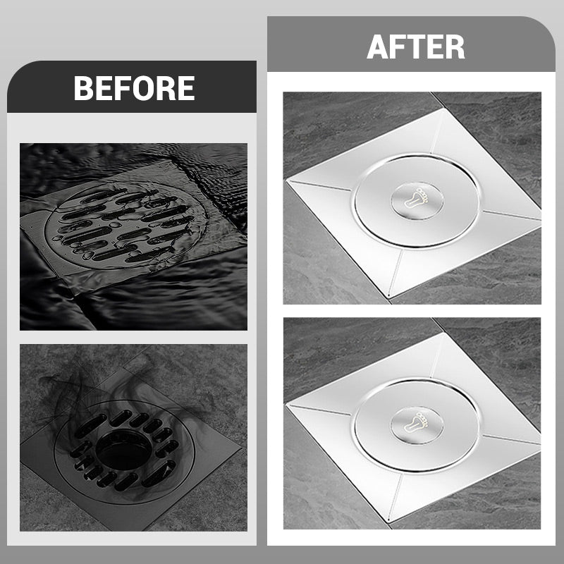 🔧💧Copper Core Anti-Odor Pop-Up Floor Drain，Rustproof, Quick Drain, Seals Off Sewer Smells. Perfect For Bathroom, Kitchen & Basement! 🚽✨🛡️