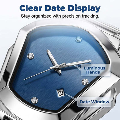 ⏰Men's Rhombus-Shaped Quartz Watch