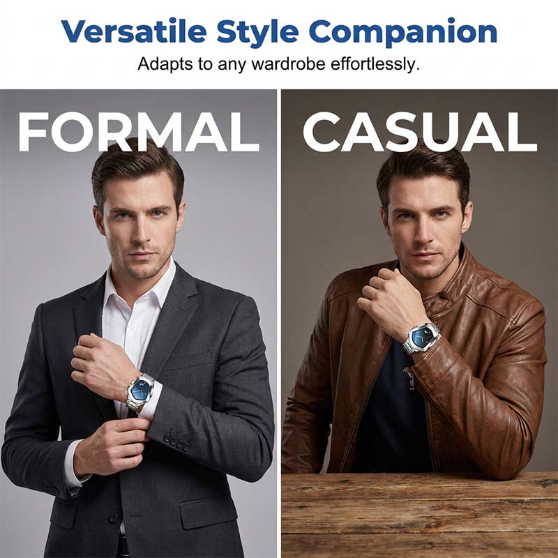 ⏰Men's Rhombus-Shaped Quartz Watch