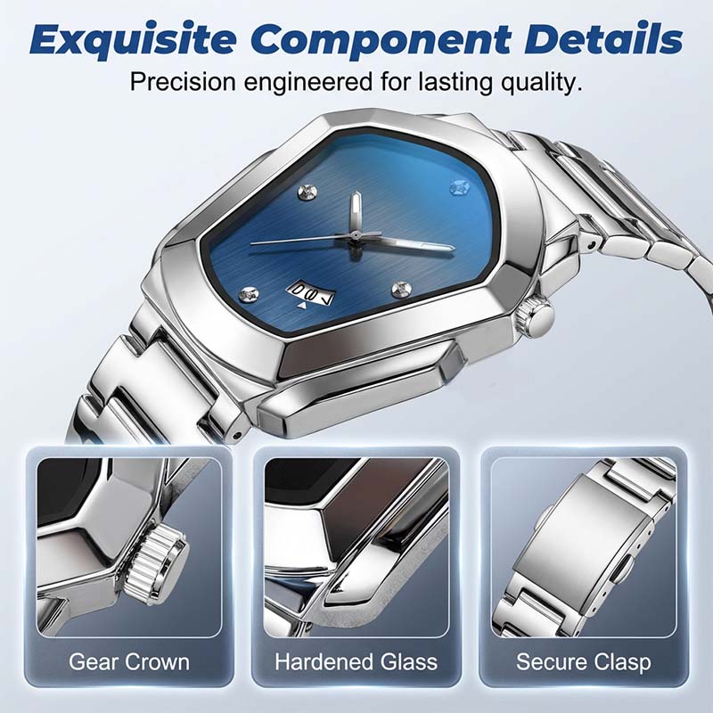 ⏰Men's Rhombus-Shaped Quartz Watch