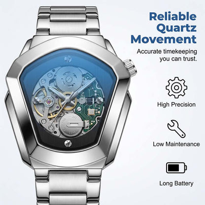 ⏰Men's Rhombus-Shaped Quartz Watch