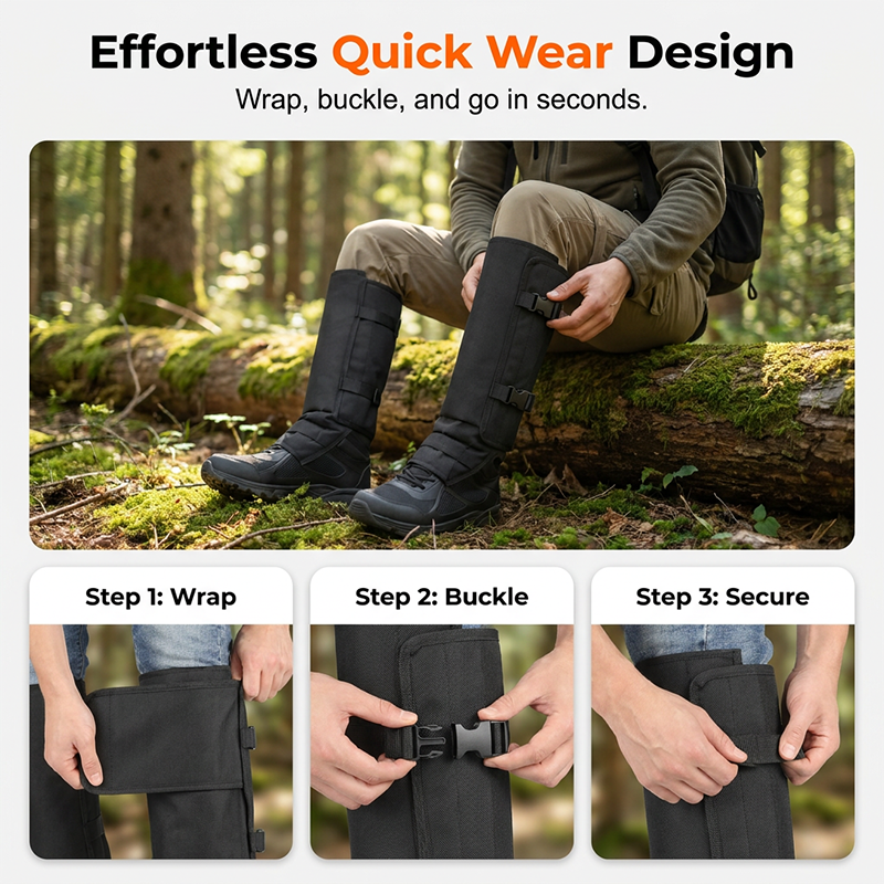 ⏰Outdoor Protective Leg Gaiters for Hiking and Hunting