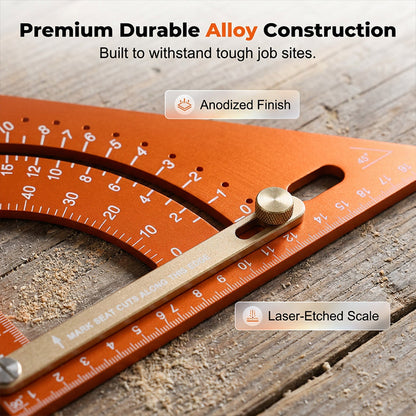📐 ✨ Precision Woodworking Triangle Square – Alloy, Adjustable, Anti-Rust 🛠️
