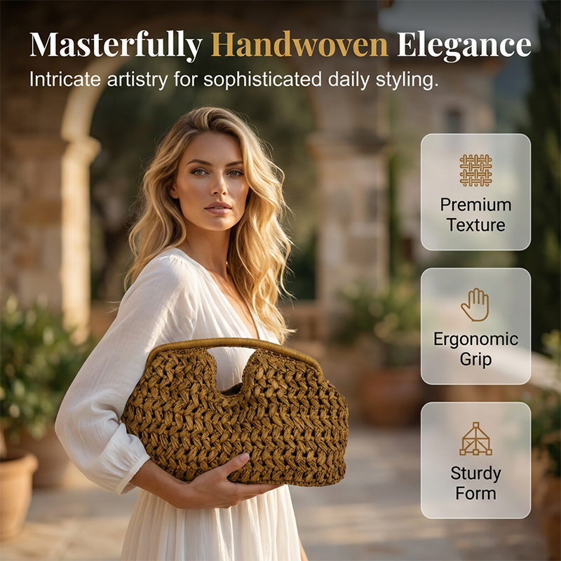 👜Handwoven Straw Handbag for Women – Natural, lightweight & spacious – Perfect for beach, summer outings or farmers market – boho chic 🌾