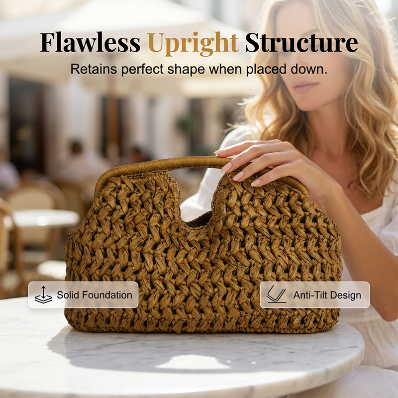 👜Handwoven Straw Handbag for Women – Natural, lightweight & spacious – Perfect for beach, summer outings or farmers market – boho chic 🌾